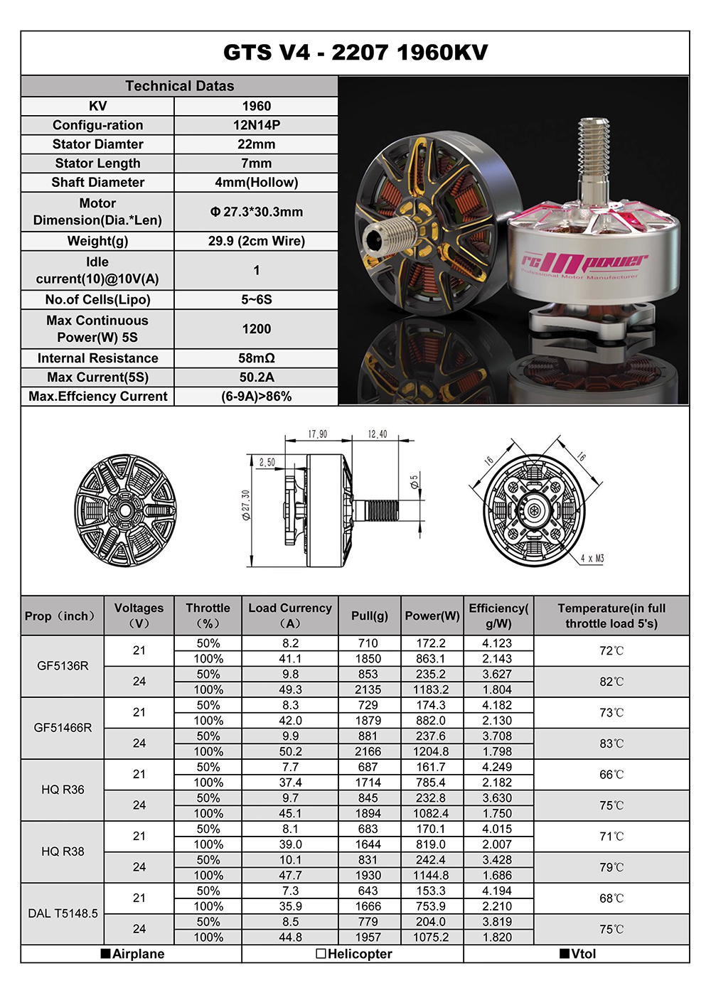 Rcinpower-GTS-V4-2207-2040KV-1960KV-5-6S-Brushless-Motor-fuumlr-FPV-RC-Racing-Drone-2012546-4